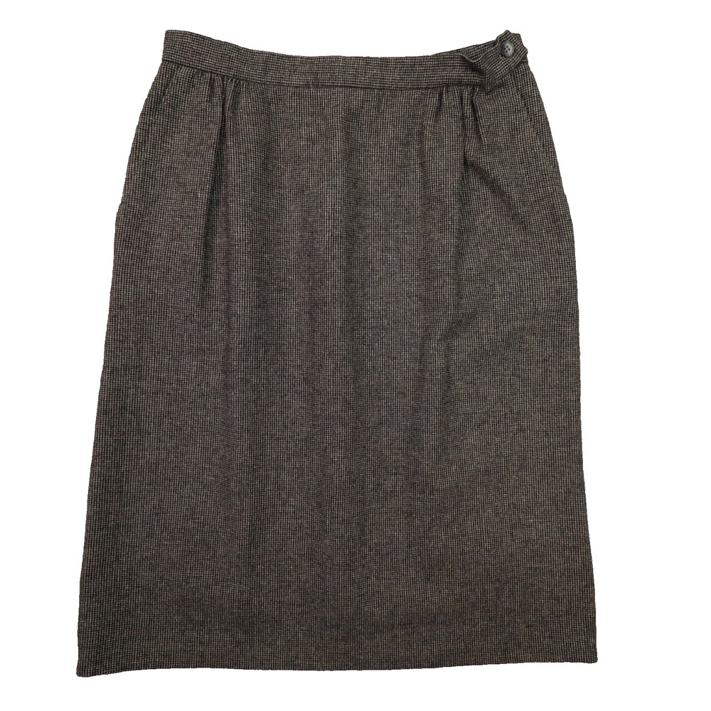 Koret Vintage Union Made in USA Lined Wool Pencil Skirt Grey Women's 12